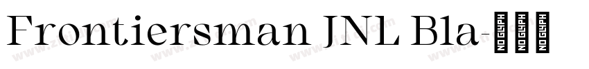Frontiersman JNL Bla字体转换